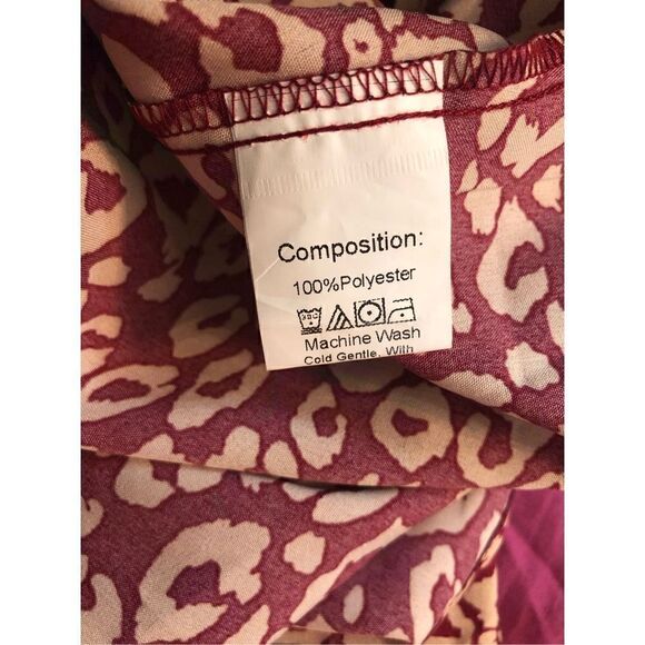 SHEIN Vacay animal print cheetah  Print Split Thigh Skirt - Picture 12 of 12